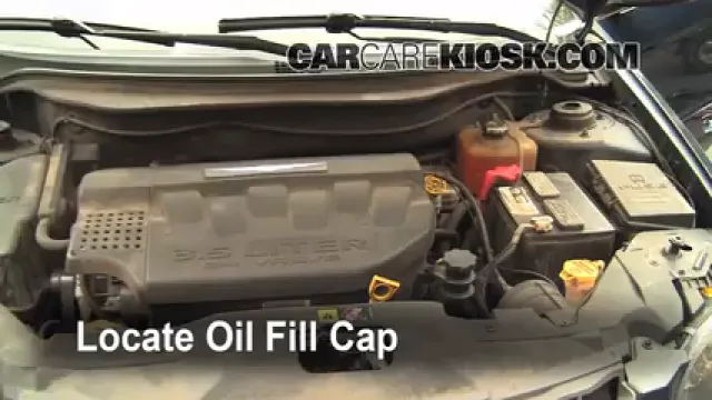 2004 Chrysler Pacifica 3.5L V6 Aceite Agregar aceite